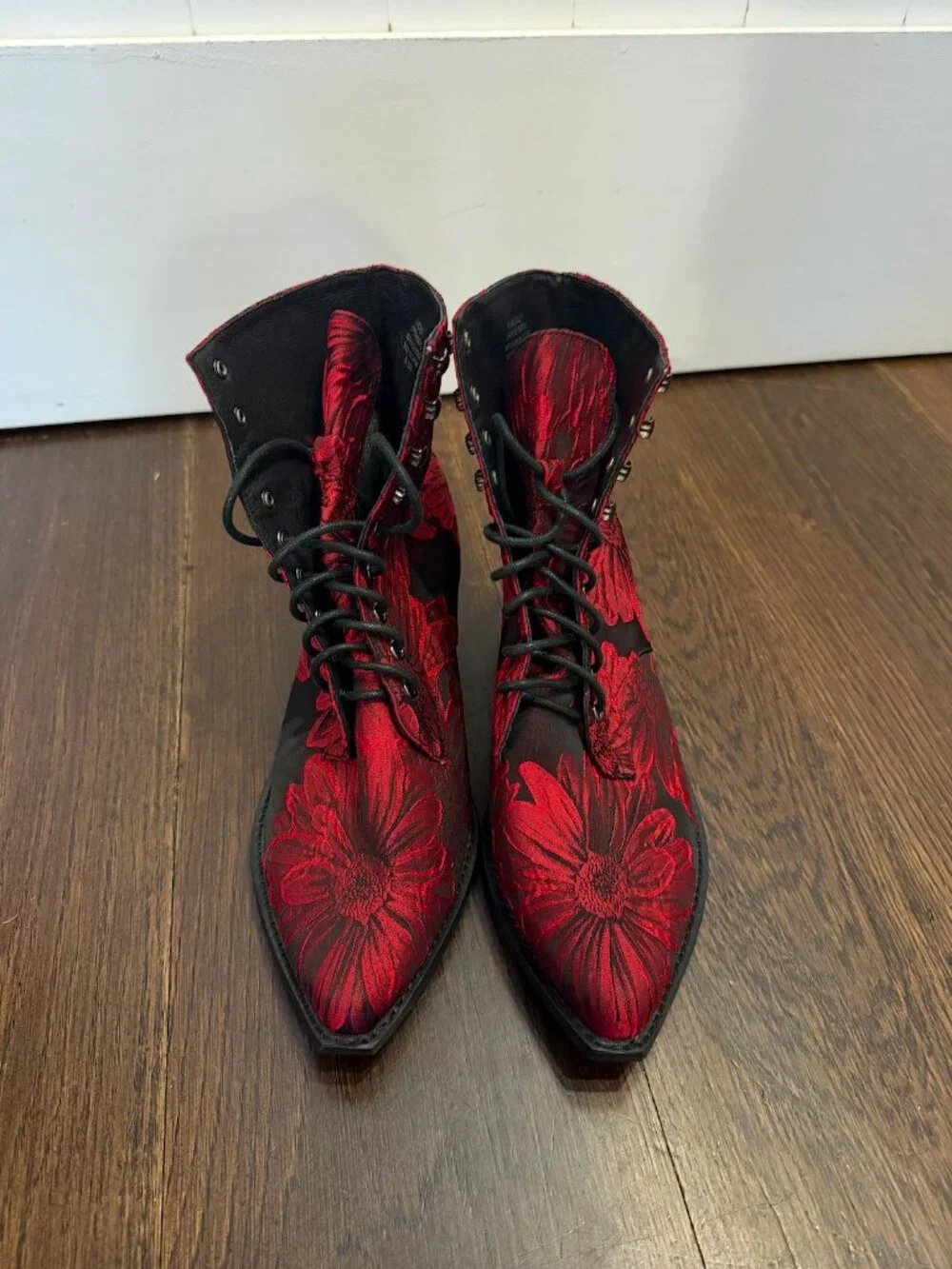 Jeffrey Campbell Grove Lace-Up Western Boot | Size 9.5